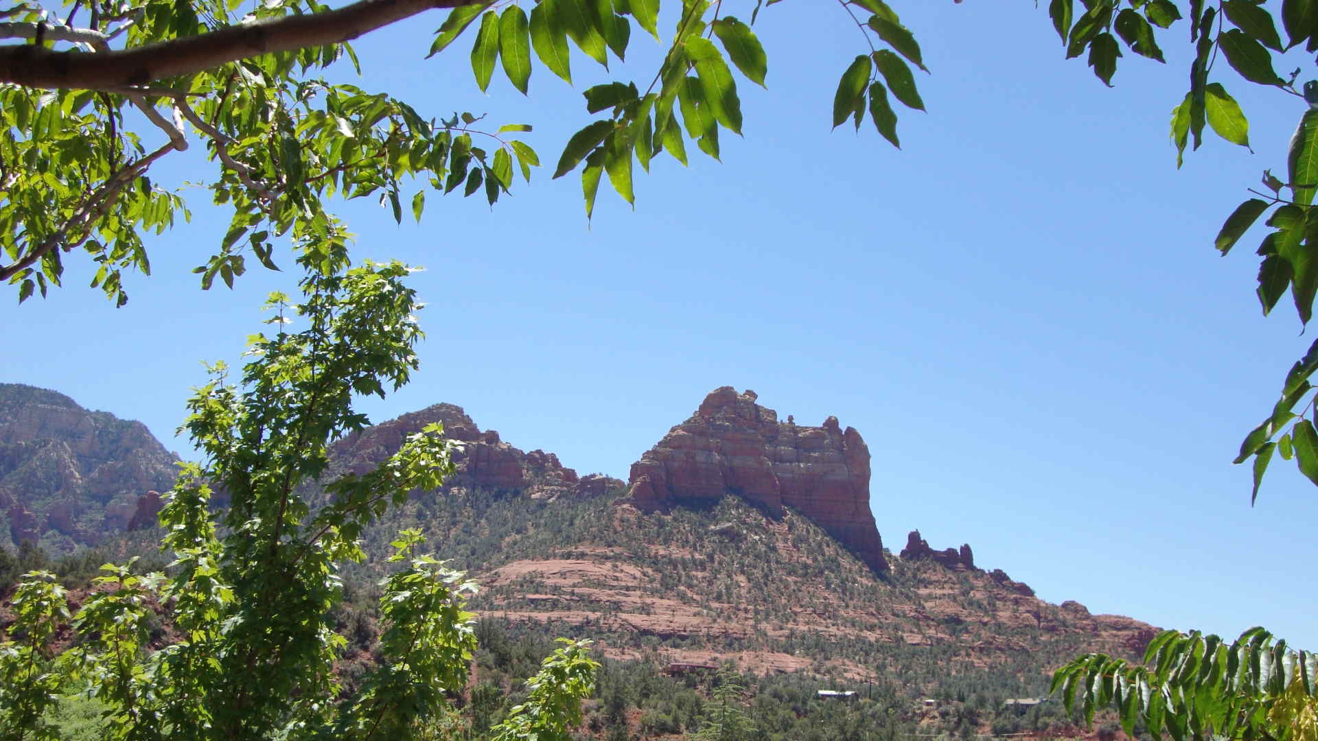 Blick vom Städtchen Sedona auf den Oak Creek Canyon