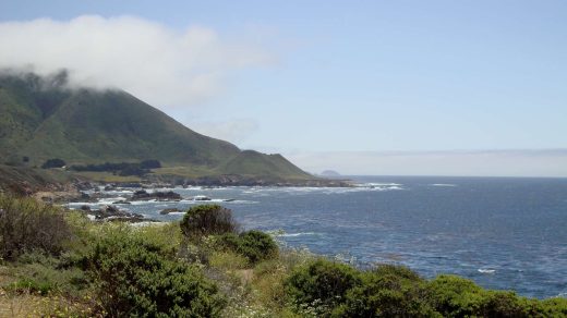 Blick auf die Küste vom Highway #1 aus