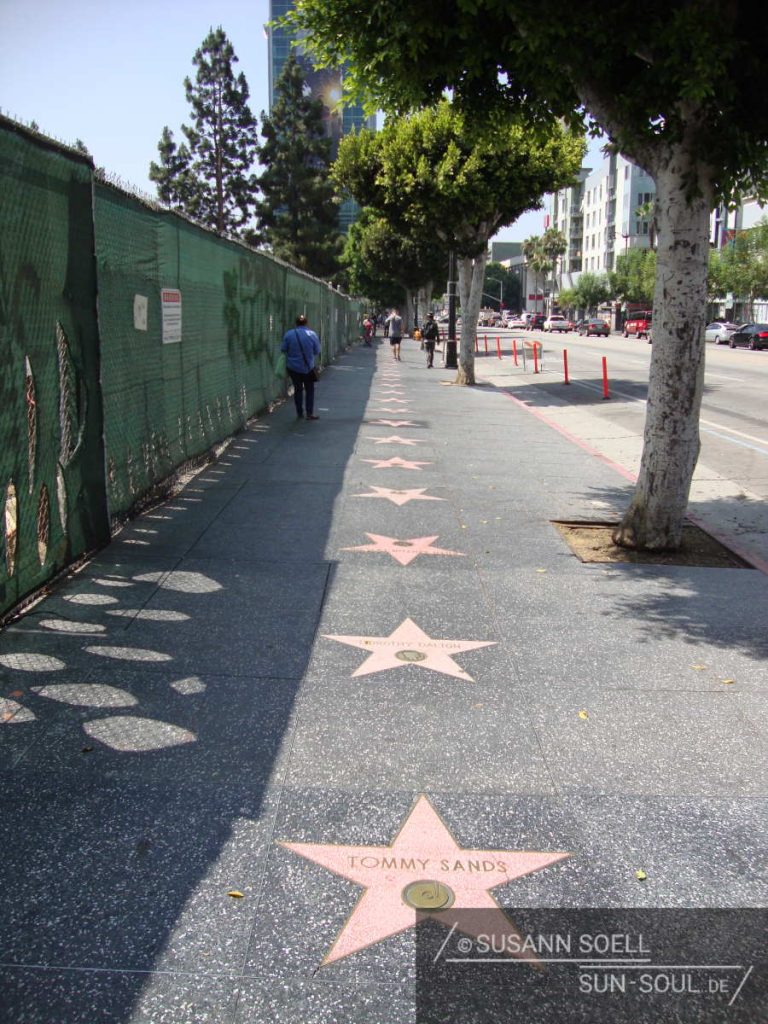 Walk of Fame entlang der Vine Street in Hollywood