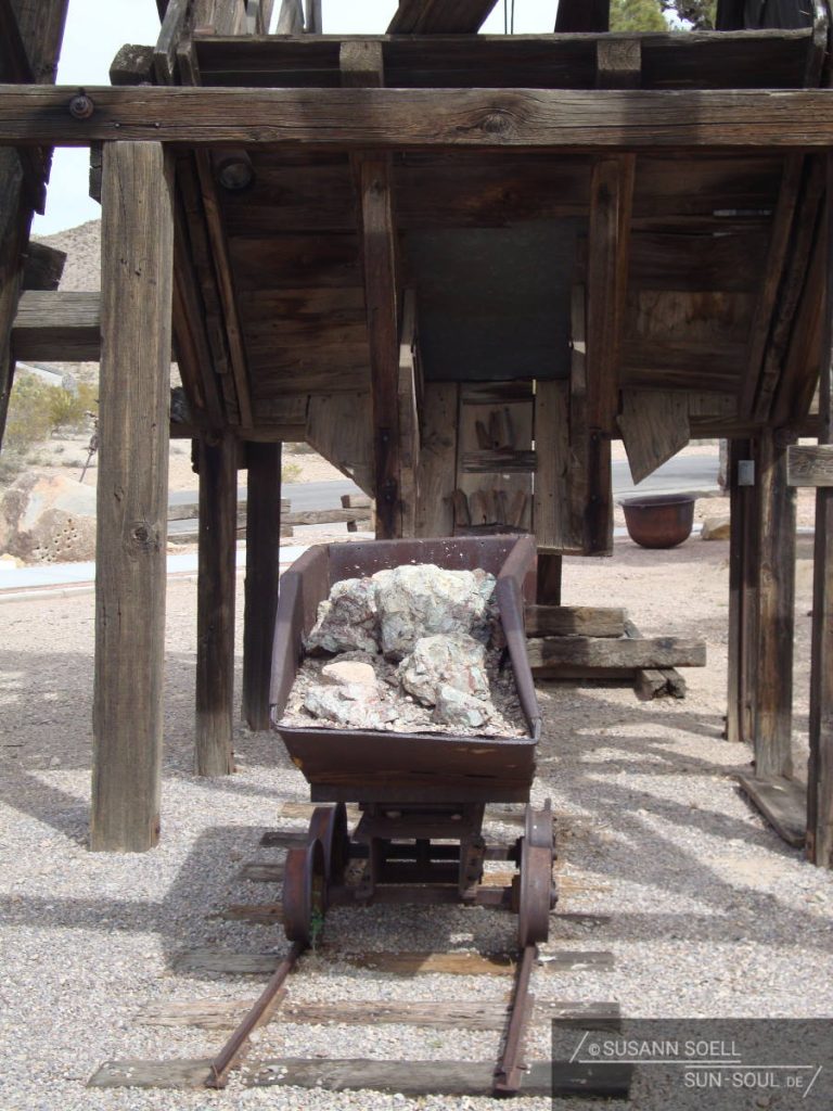 Grubenwagen im Außenbereich des Searchlight Historic Museums